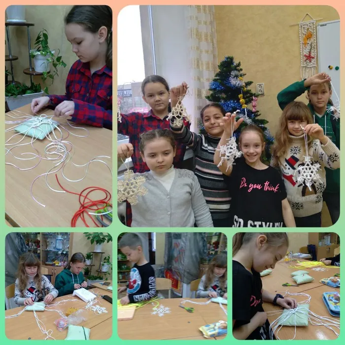 занятия в объединении "Макраме"