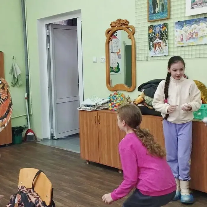 первый день занятий в объединении по программе «Юный художник»