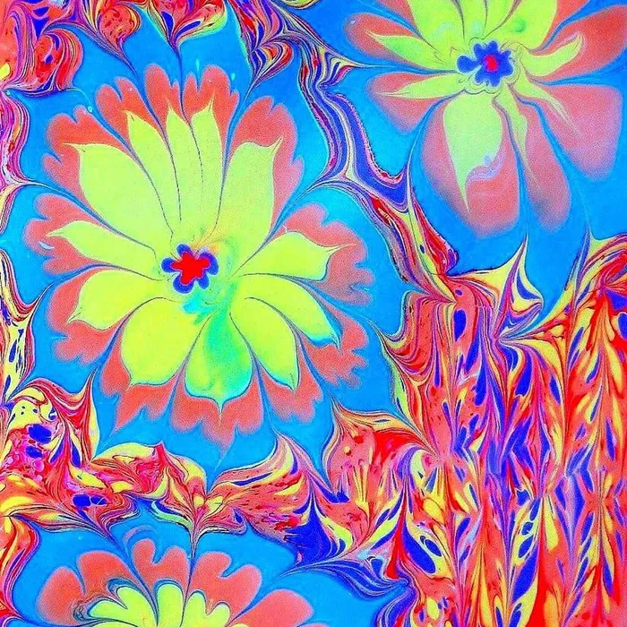 "Душа Карандаша" - занятие "Танец красок на воде"