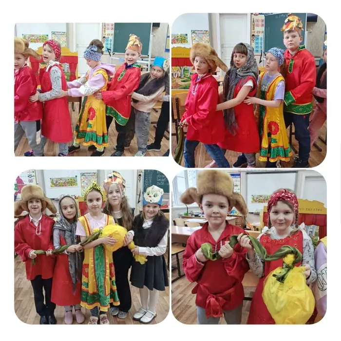 русская народная сказка "Репка" на английском языке